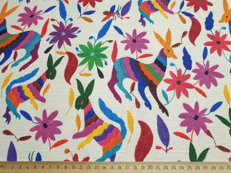 Mexican Otomi Upholstery Fabric