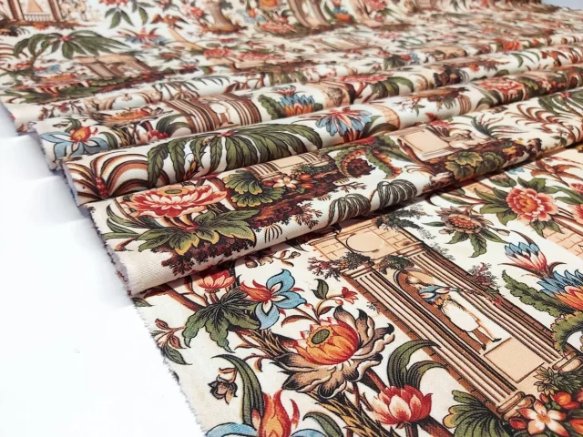 Egyptian Desert Flowers Fabric