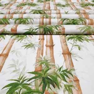 Bamboo Leaf Print Fabric