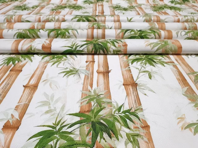 Bamboo Leaf Print Fabric
