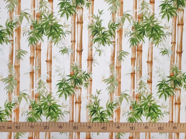 Bamboo Leaf Print Fabric