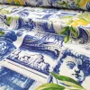 Baroque Ceramic Sicilian Lemons Print Fabric