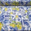 Baroque Ceramic Sicilian Lemons Print Fabric