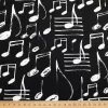 Black Musical Notes Fabric