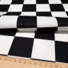 Black and White Classic Checkered Fabric