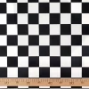 Black and White Classic Checkered Fabric