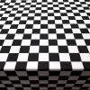 Black and White Classic Checkered Fabric