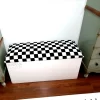 Black and White Classic Checkered Fabric