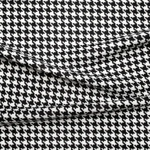 Black and White Houndstooth Fabric