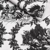 Black and White Toile de Jouy Fabric