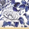Blue Bird Flower Fabric