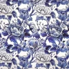Blue Bird Flower Fabric
