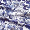 Blue Bird Flower Fabric