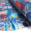 Blue Bohemian Kilim Print Fabric