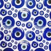 Blue Evil Eye Fabric