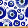 Blue Evil Eye Fabric