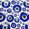 Blue Evil Eye Fabric