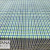 Blue Green Houndstooth Fabric