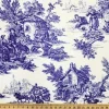 Blue Toile de Jouy Fabric