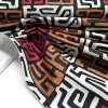 African Bogolan Maze Mudcloth Print Fabric