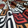 African Bogolan Maze Mudcloth Print Fabric