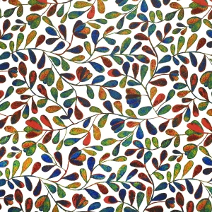 Boho Autumn Leaf Fabric