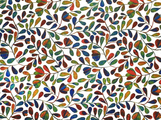 Boho Autumn Leaf Fabric