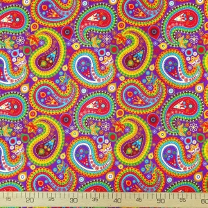 Boho Paisley Print Fabric