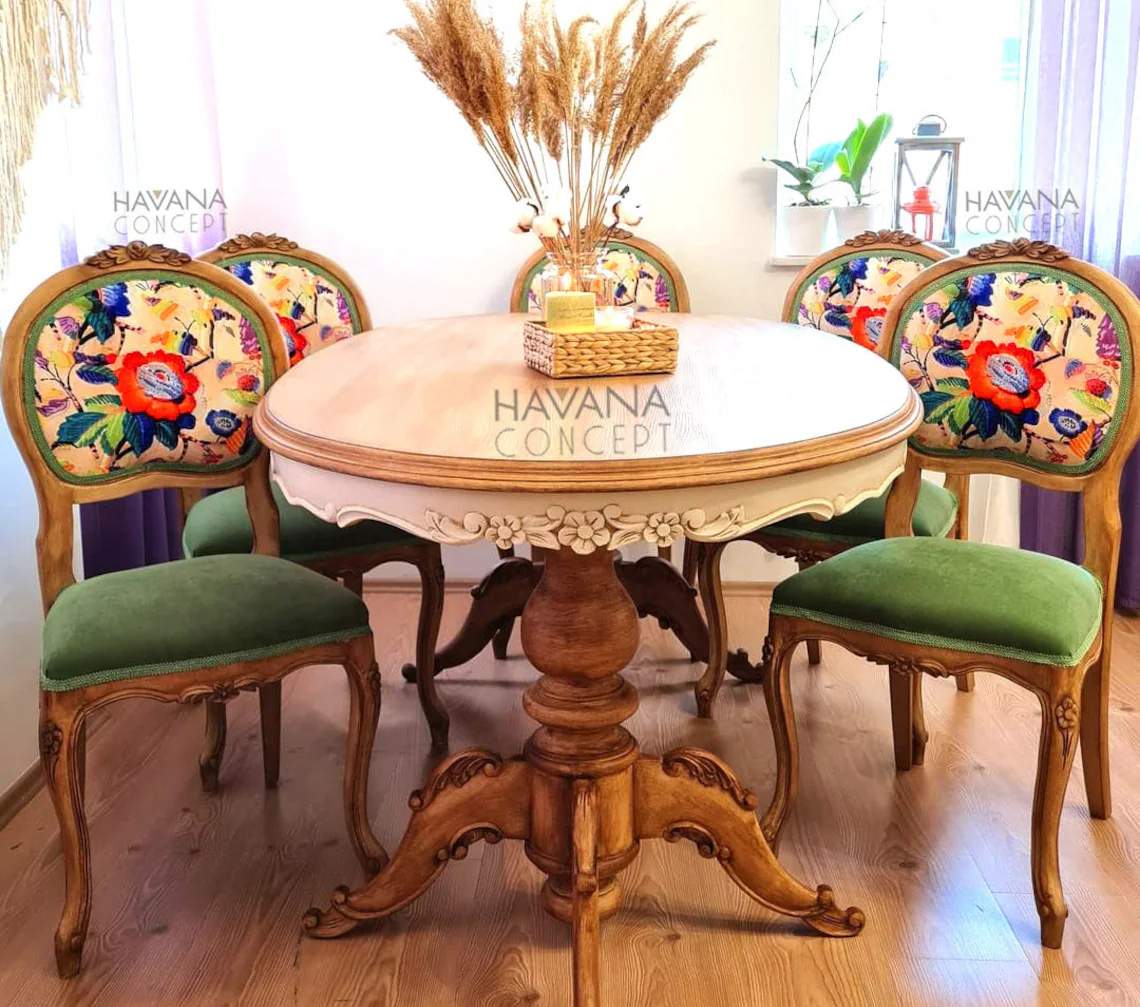 Boho Watercolor Floral Fabric