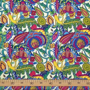 Bright Colorful Floral Fabric