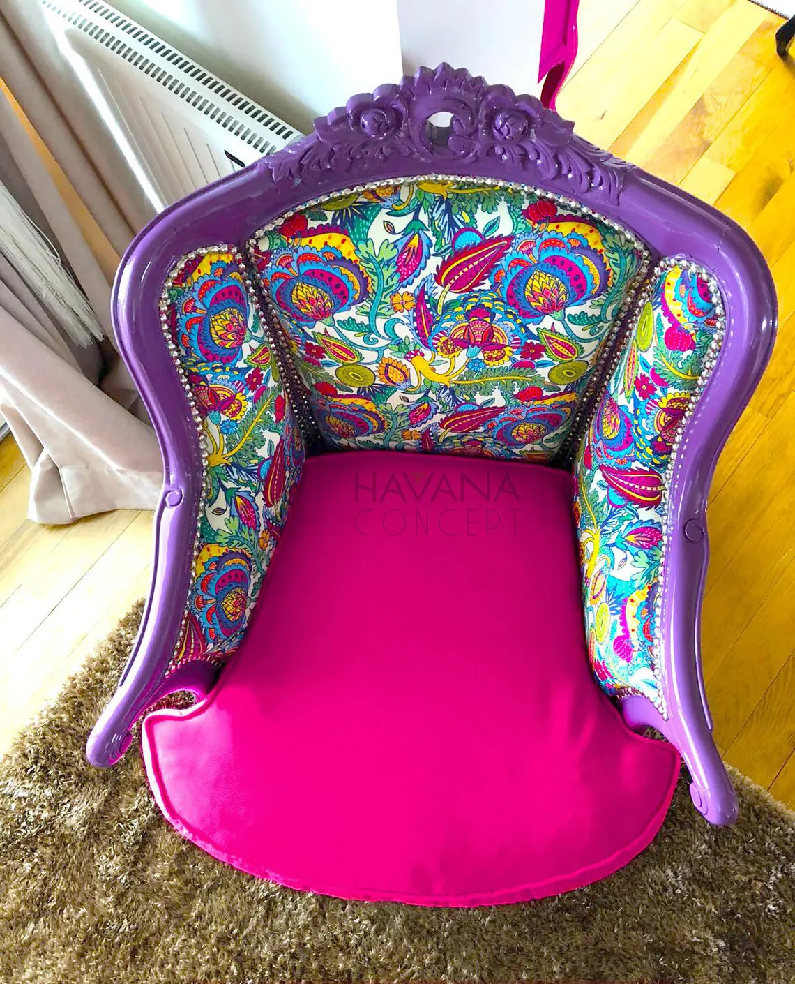 Bright Colorful Floral Fabric