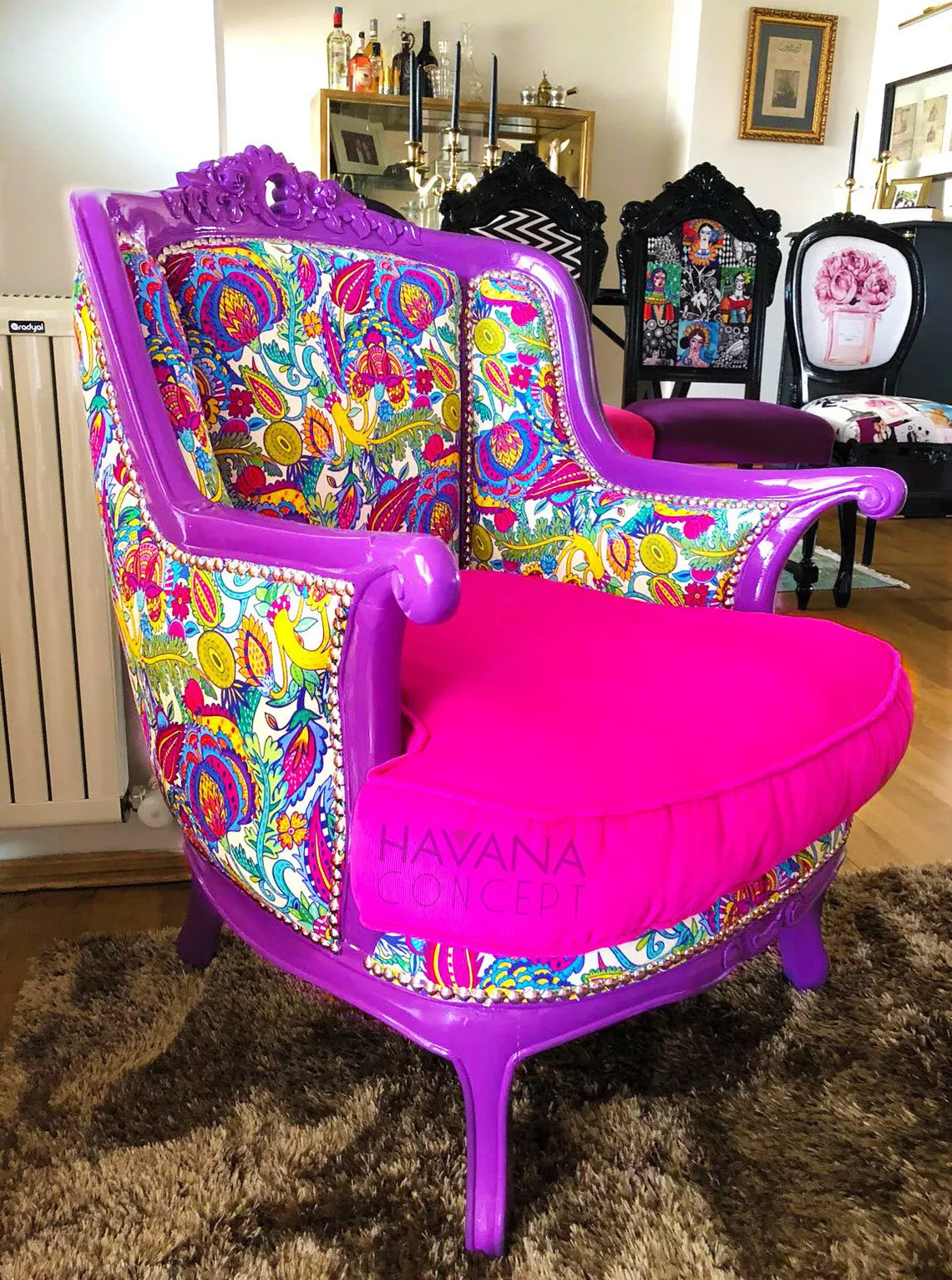 Bright Colorful Floral Fabric