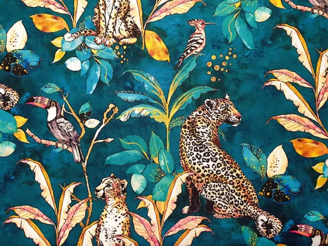 Cheetah Leopard Jungle Print Fabric