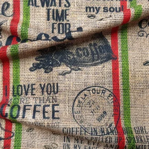 Coffee Sack Print Fabric