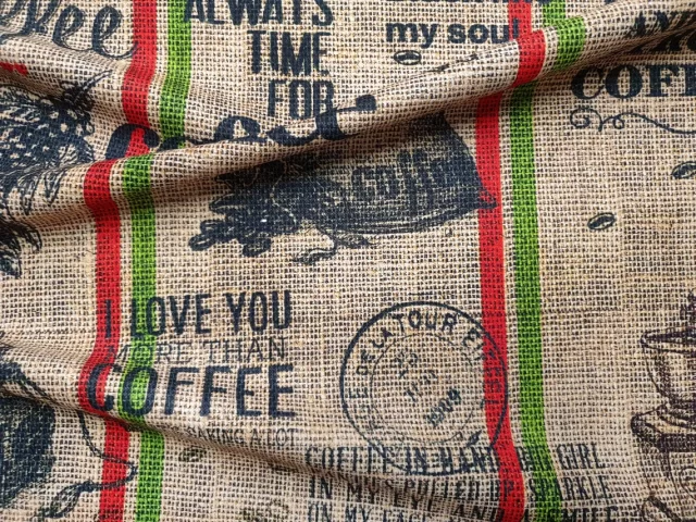 Coffee Sack Print Fabric