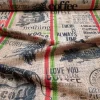 Coffee Sack Print Fabric