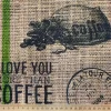 Coffee Sack Print Fabric