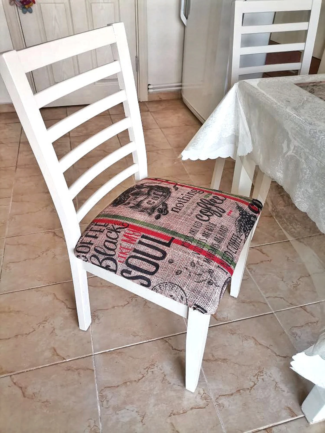 Coffee Sack Print Fabric