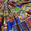 Colorful Patchwork Rug Print Fabric