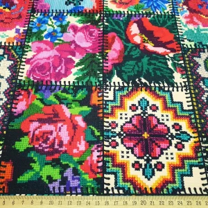 Vintage Flowers and Leaves Fabric