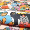 Cute Colorful Costumed Cats Fabric
