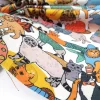 Cute Colorful Costumed Cats Fabric