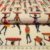Dancing African Women Print Fabric