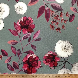 Dandelions in Grey Fabric