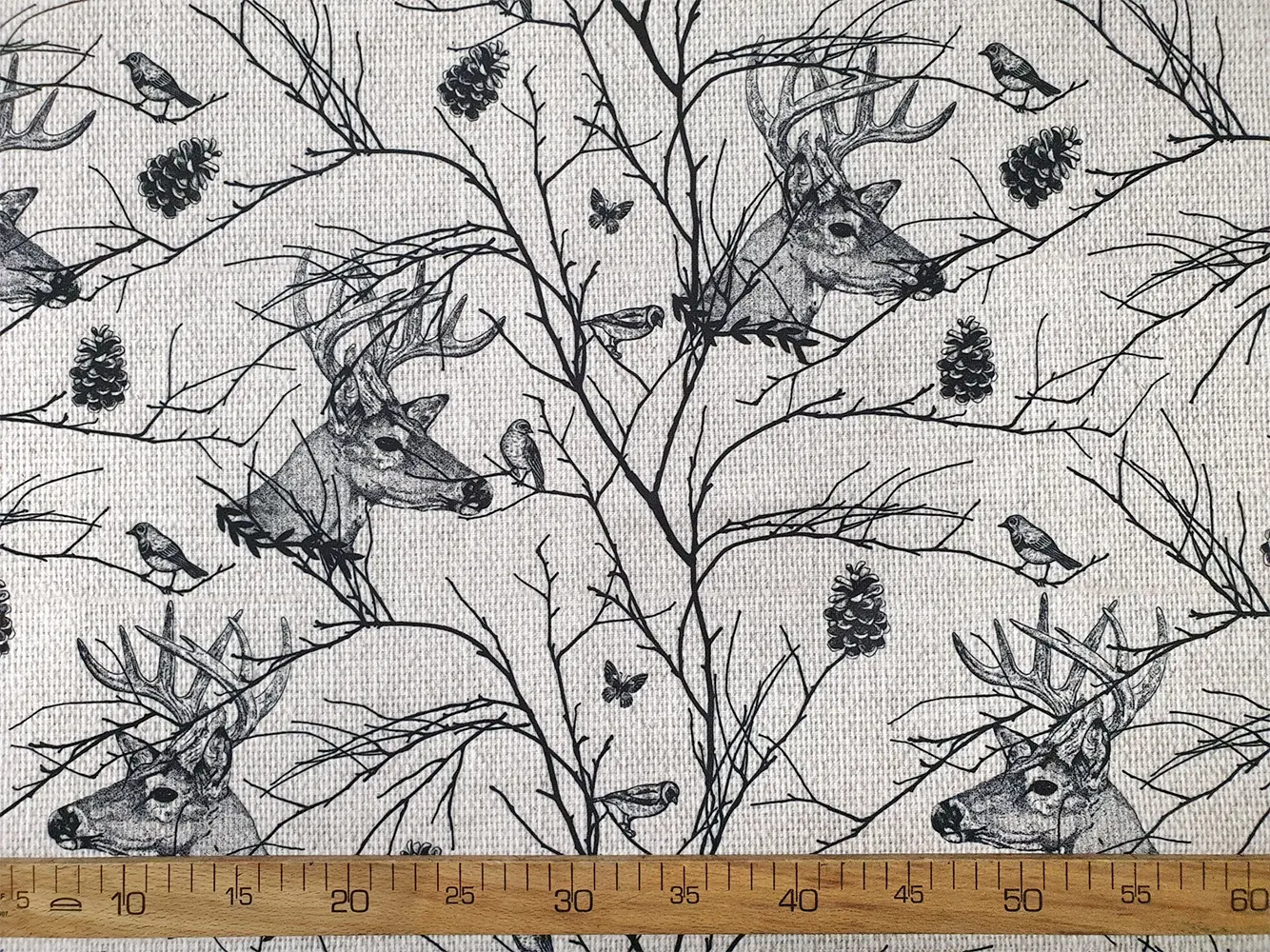 Deers and Birds Fabric