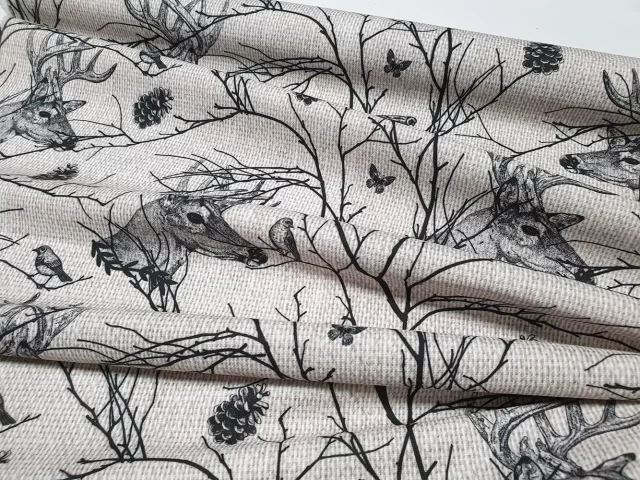 Deers and Birds Fabric