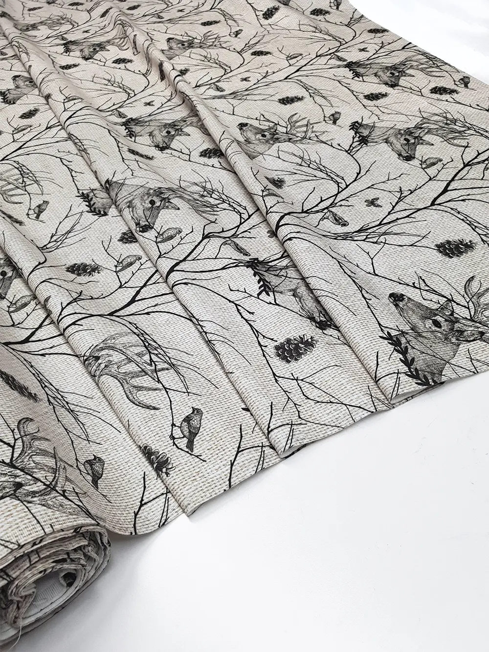 Deers and Birds Fabric