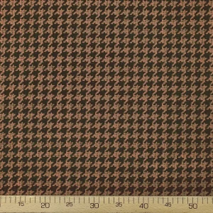 Espresso Brown Houndstooth Fabric
