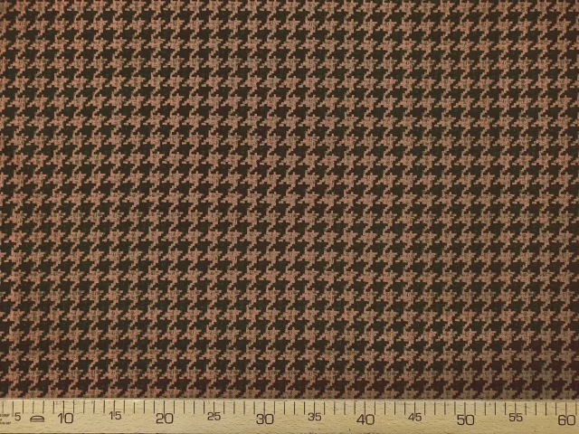 Espresso Brown Houndstooth Fabric