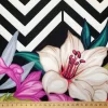 Floral Chevron Fabric